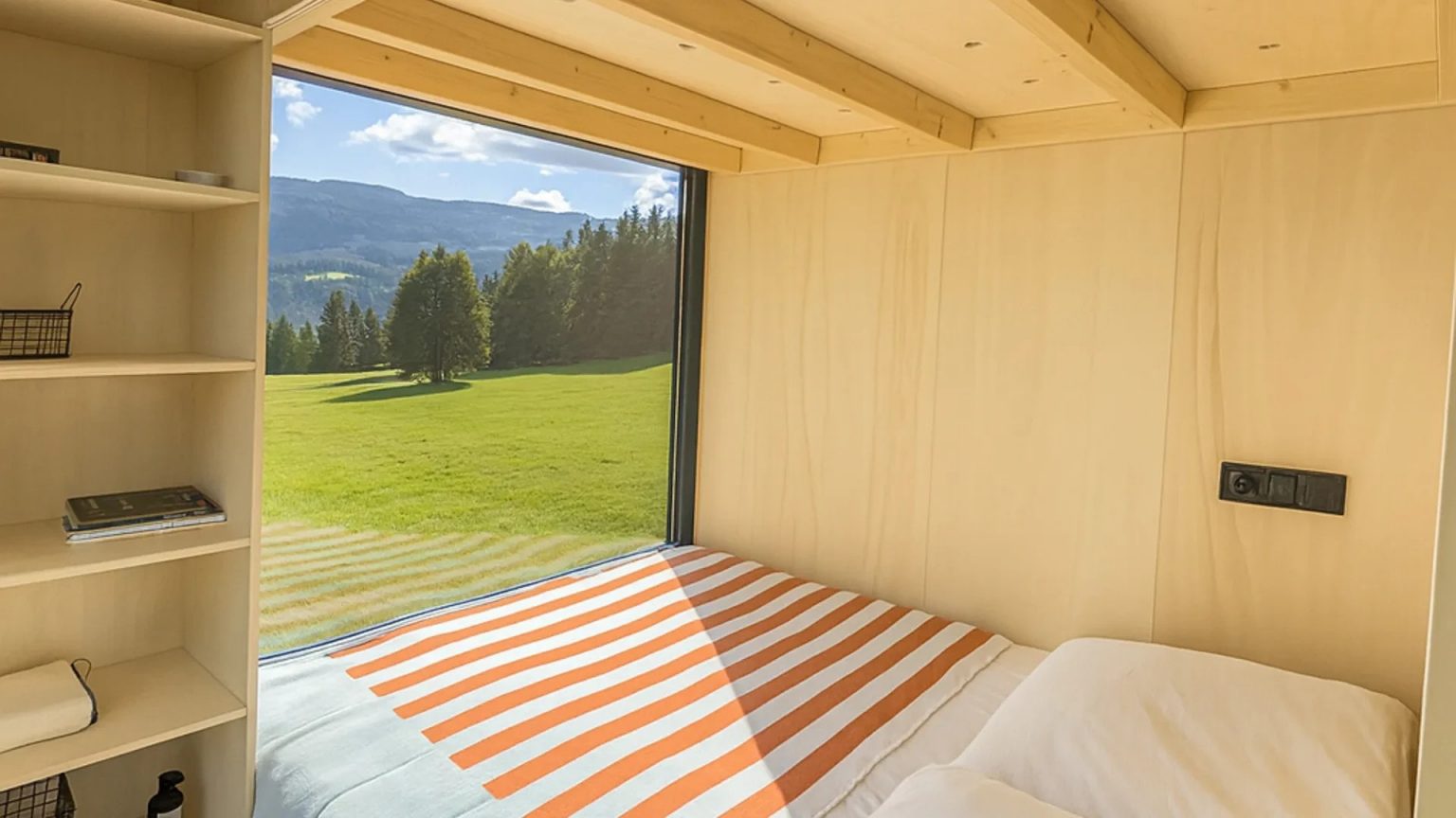 chambre mini maison mobile hors réseau Mobi Freedom de Mobi House