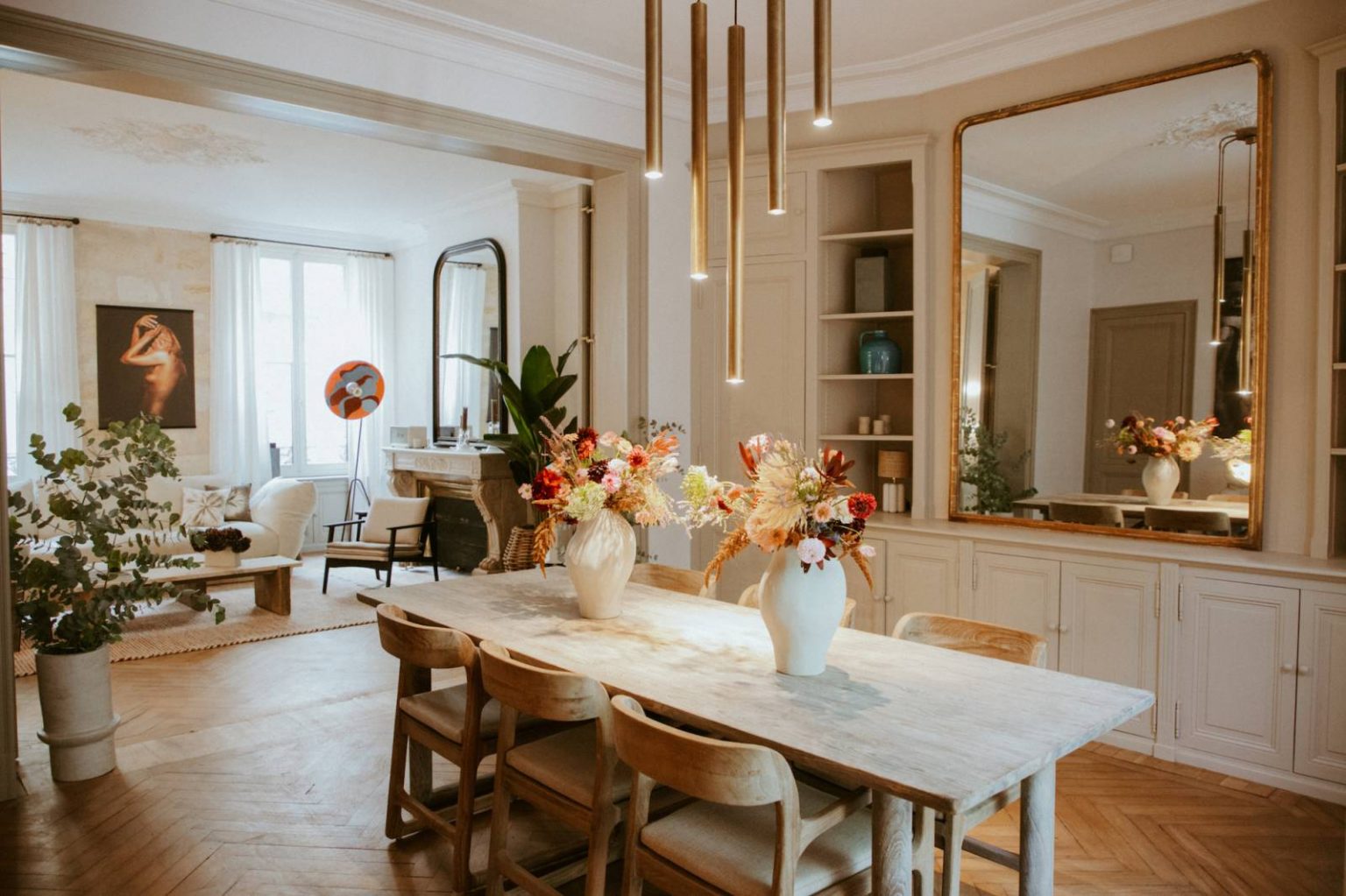 salon et salle à manger décoration contemporaine et classique chic Maison Mandel Bordeaux