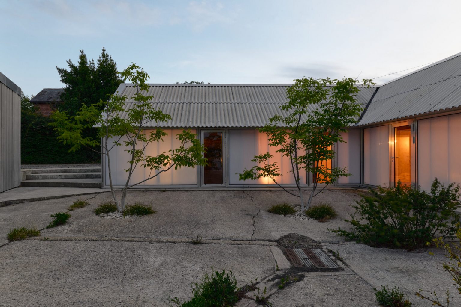 grange rénovée en maison architecte The Old Byre Ile de Wight