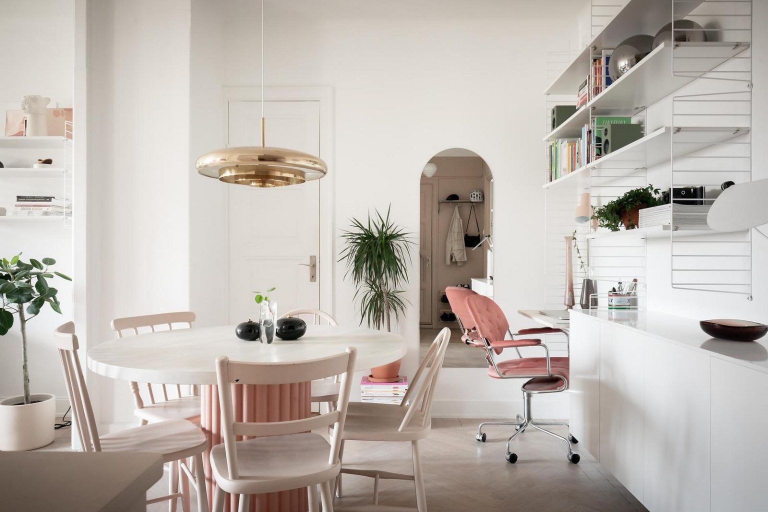 salle à manger et bureau studio 48m2