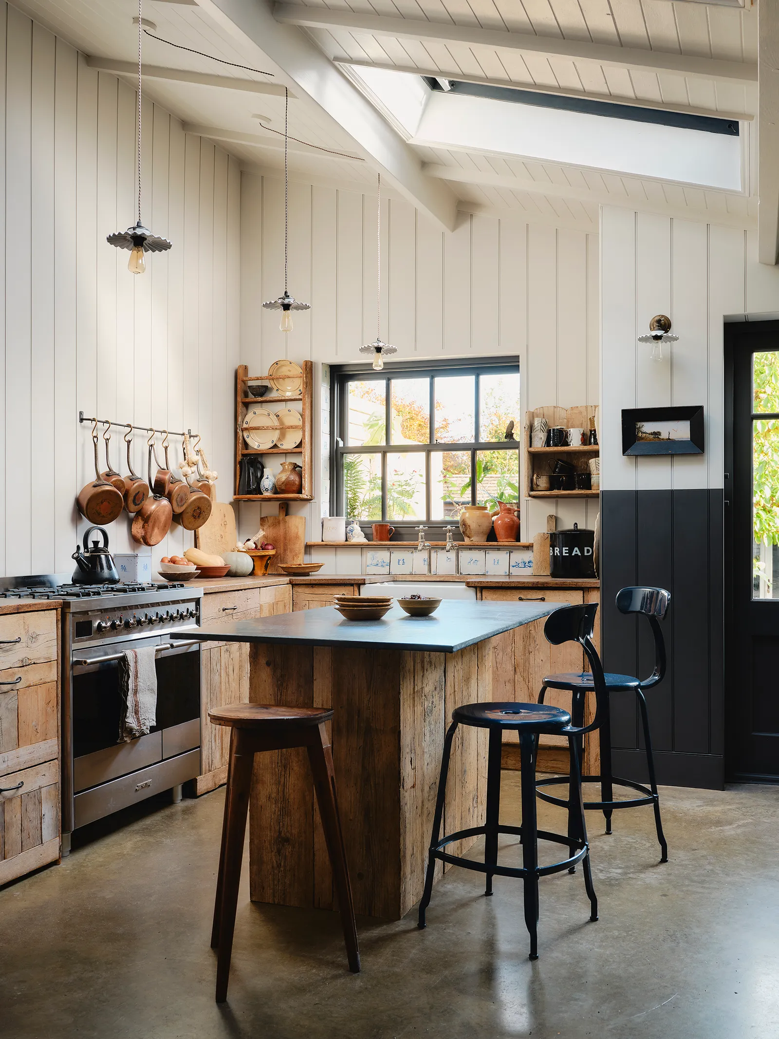 cuisine cottage anglais décoration contemporaine et rustique