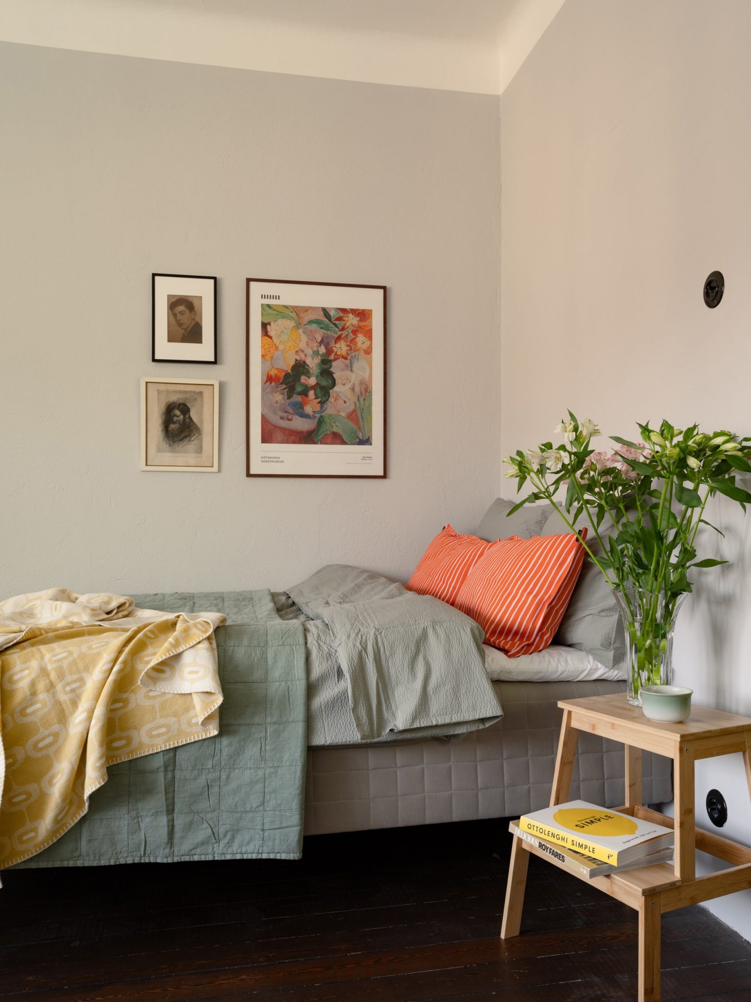 espace chambre studio 29m2 décoration vintage