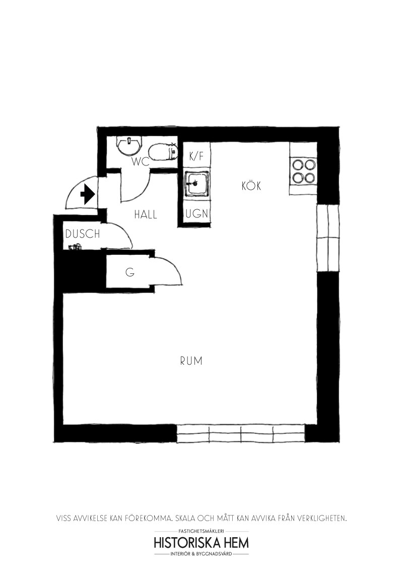 plan studio 29m2 décoration vintage
