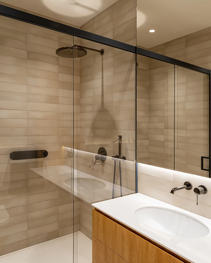 salle de bain studio 45m2 décoration design