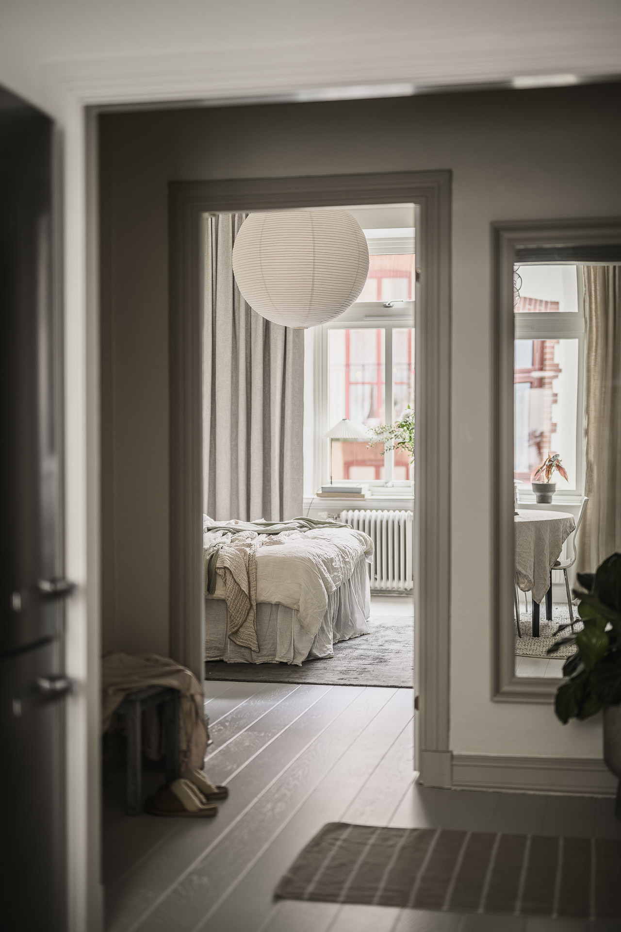 entrée décoration scandinave appartement 72m2 ancien