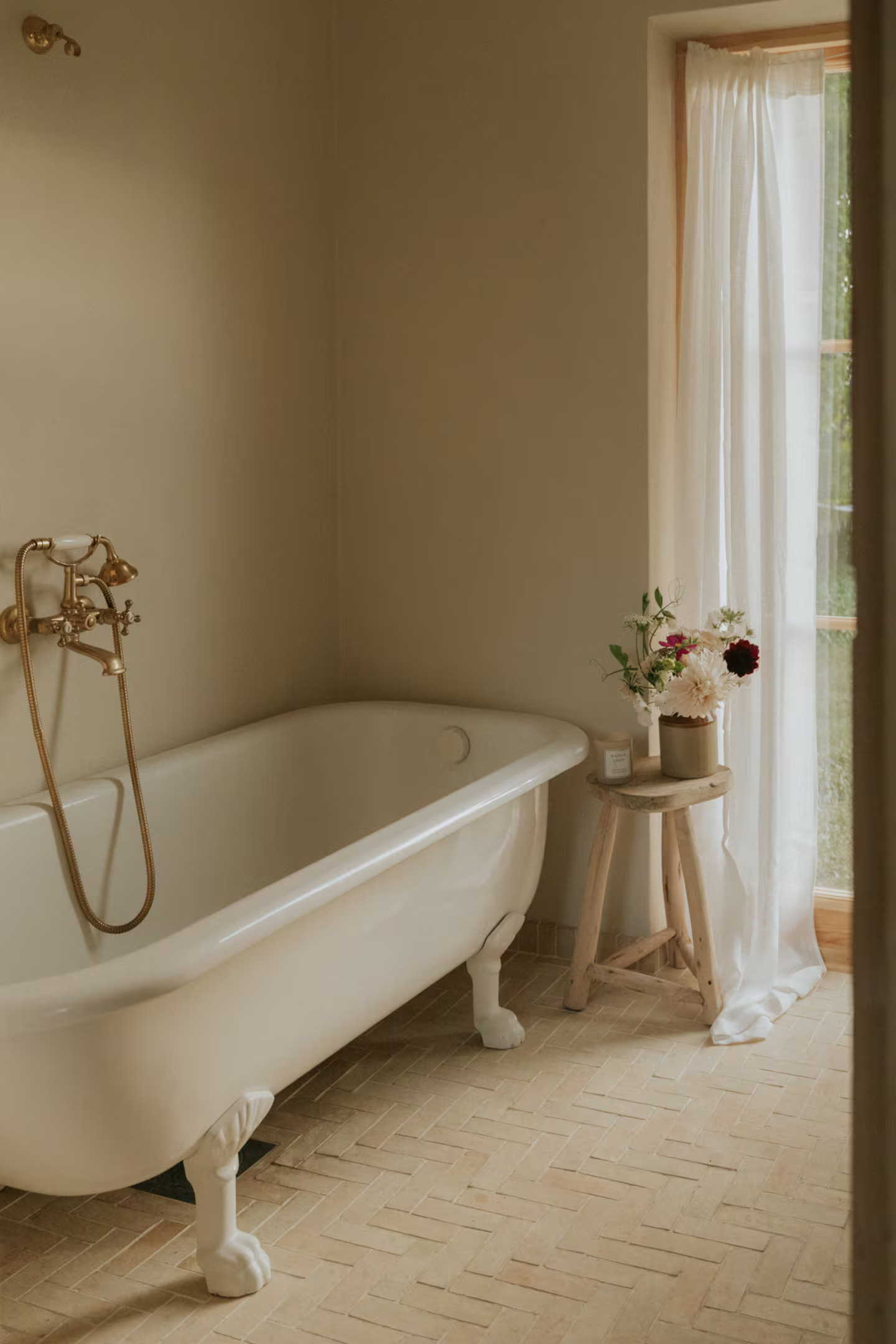 salle de bain vintage maison rustique décoration scandinave