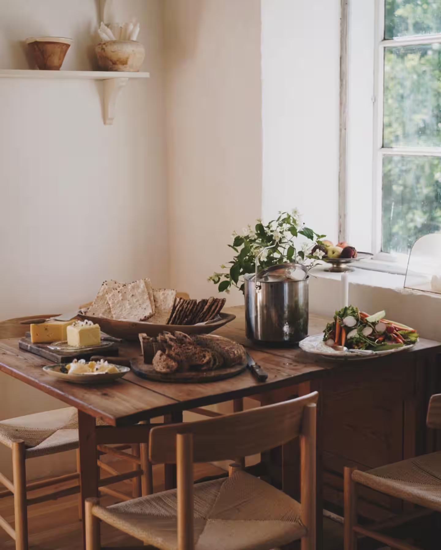 salle à manger maison rustique décoration scandinave