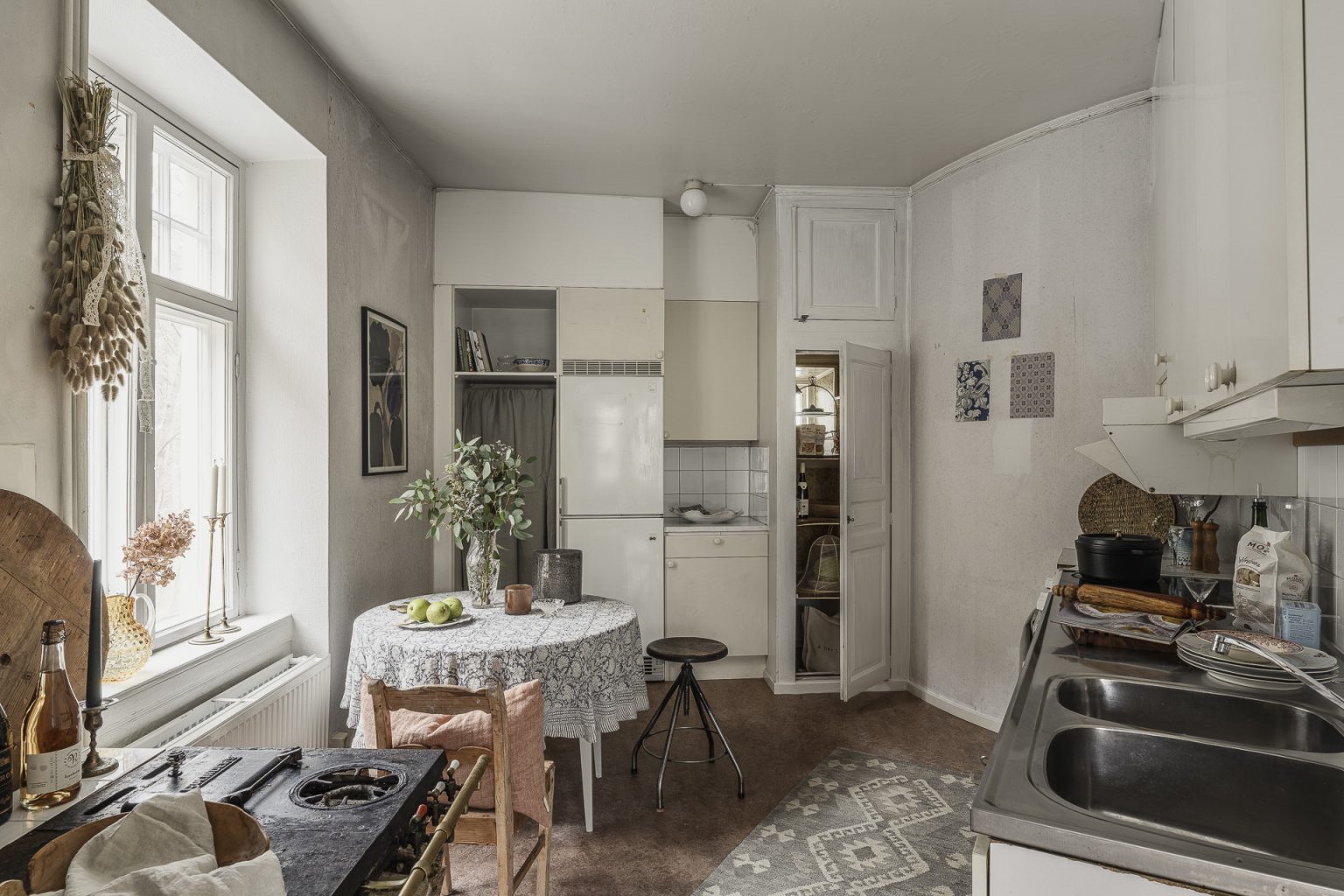 cuisine studio ancien 38m2 décoration scandinave