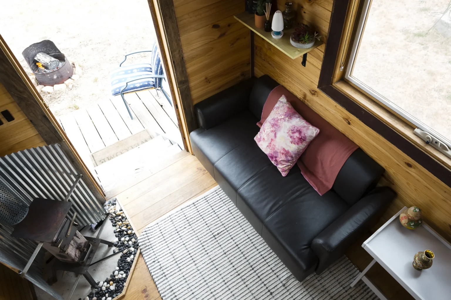 salon mini maison mobile Tallarook Hilltop