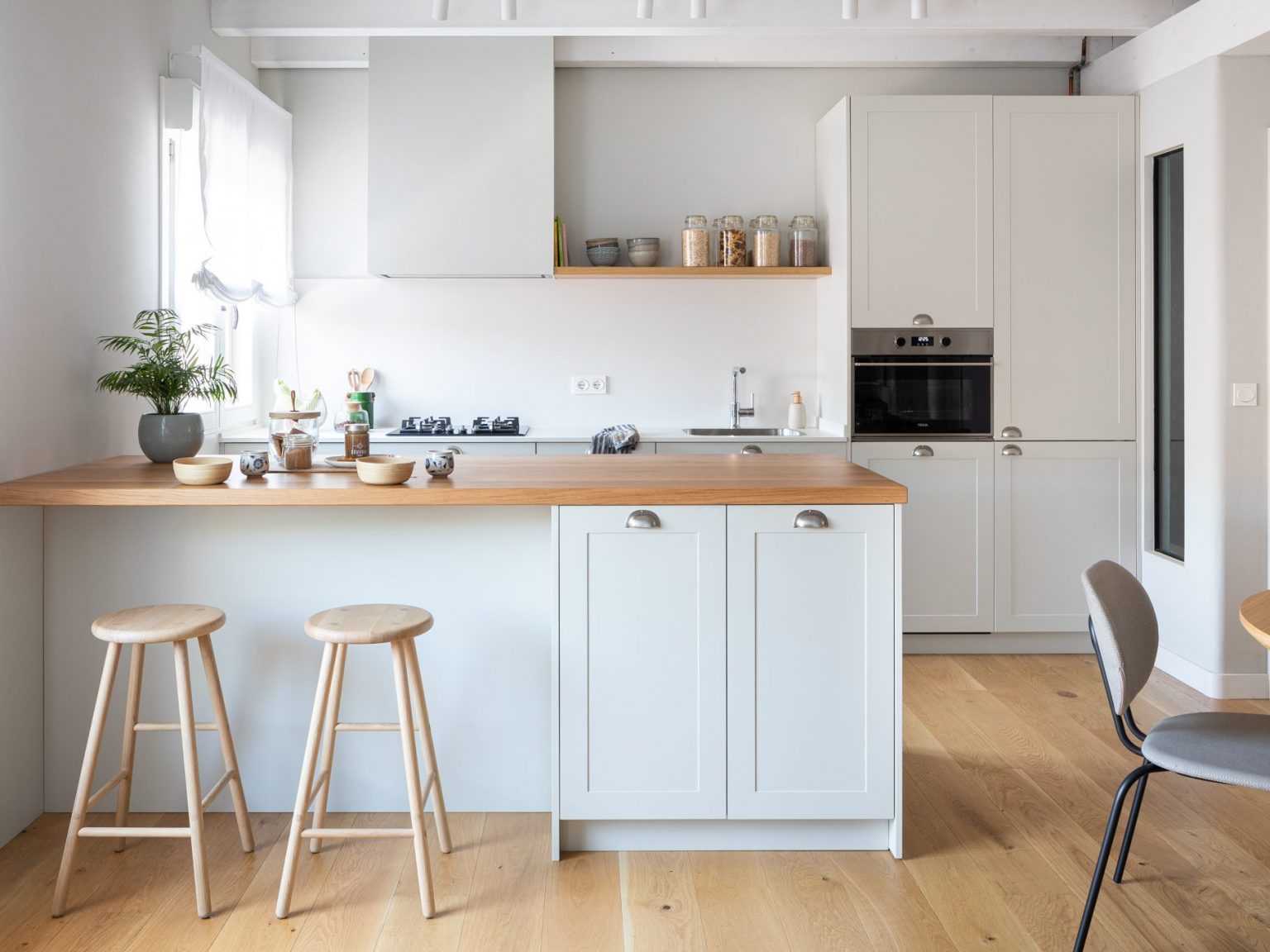 cuisine ouverte blanche