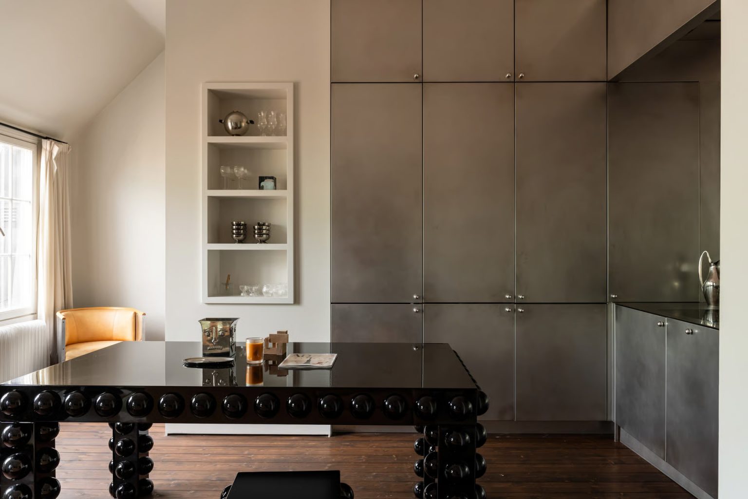 cuisine en inox appartement en duplex de 118m2 décoration design