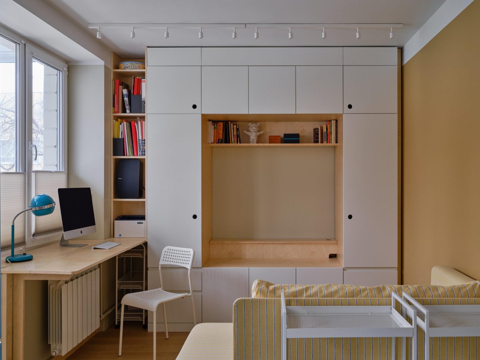 salon avec bureau deux-pièces 29m2