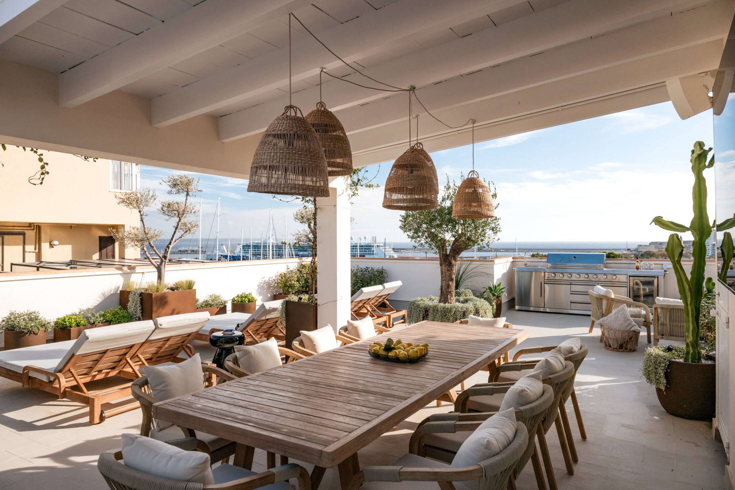 terrasse appartement Majorque vue mer et port terrasse appartement Majorque vue mer et port