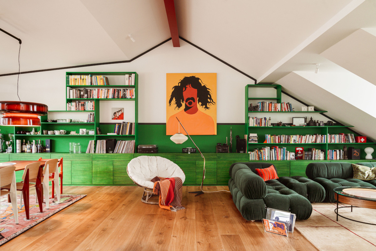 salon décoration design canapé Camaleonda vert