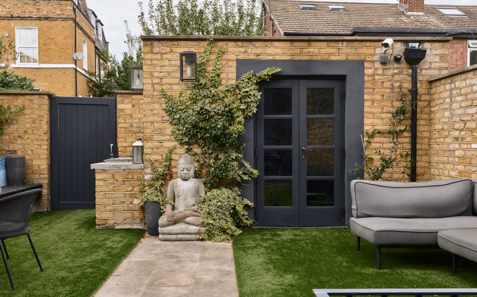 jardin maison de ville victorienne Londres décoration contemporaine