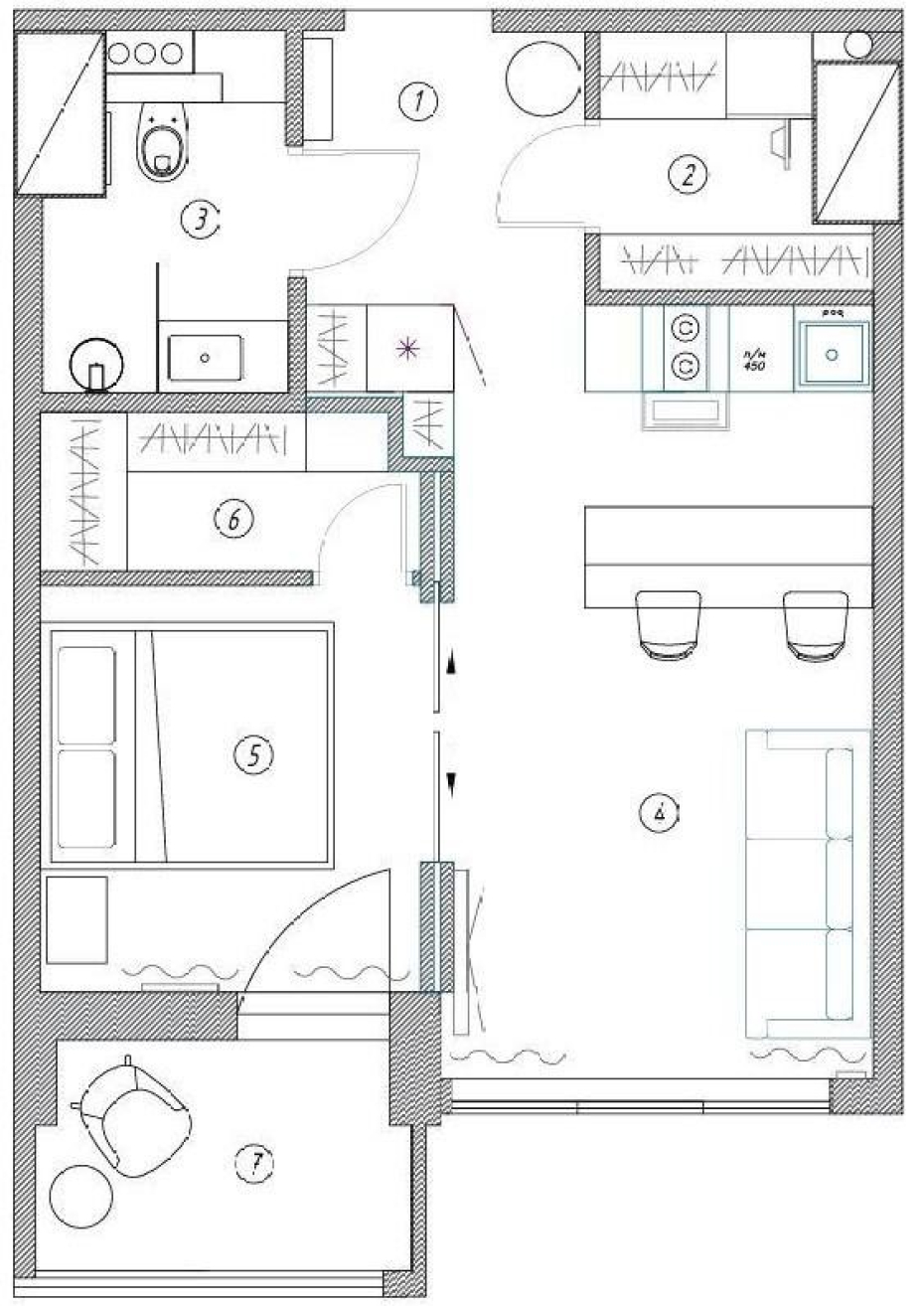 plan deux-pièces 35m2 décoration contemporaine plan deux-pièces 35m2 décoration contemporaine