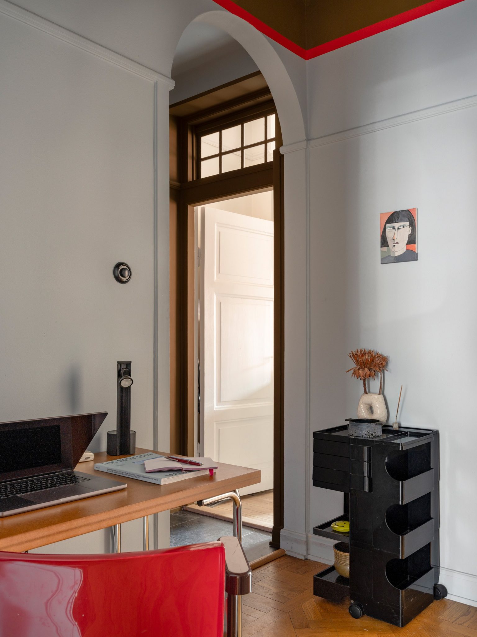 espace bureau dans couloir