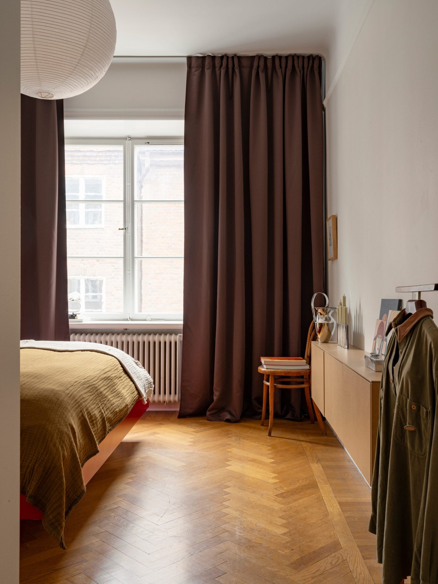 chambre deux-pièces de 63m2 décoration scandinave