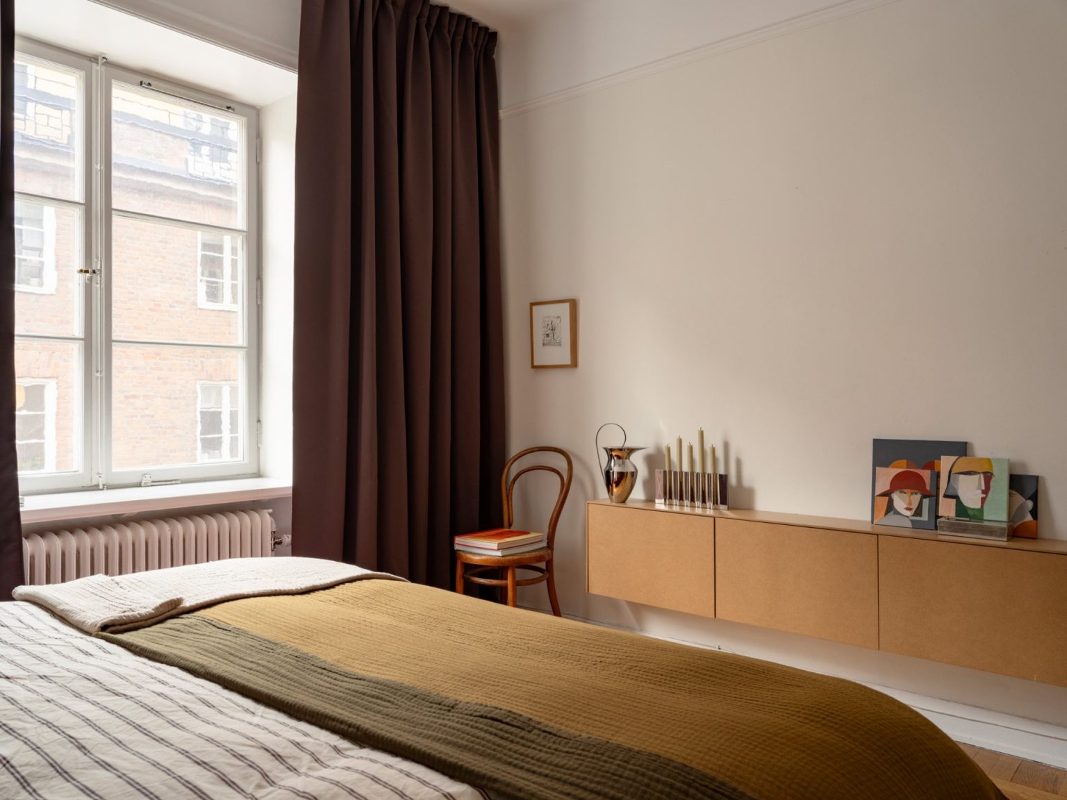 chambre deux-pièces de 63m2 décoration scandinave