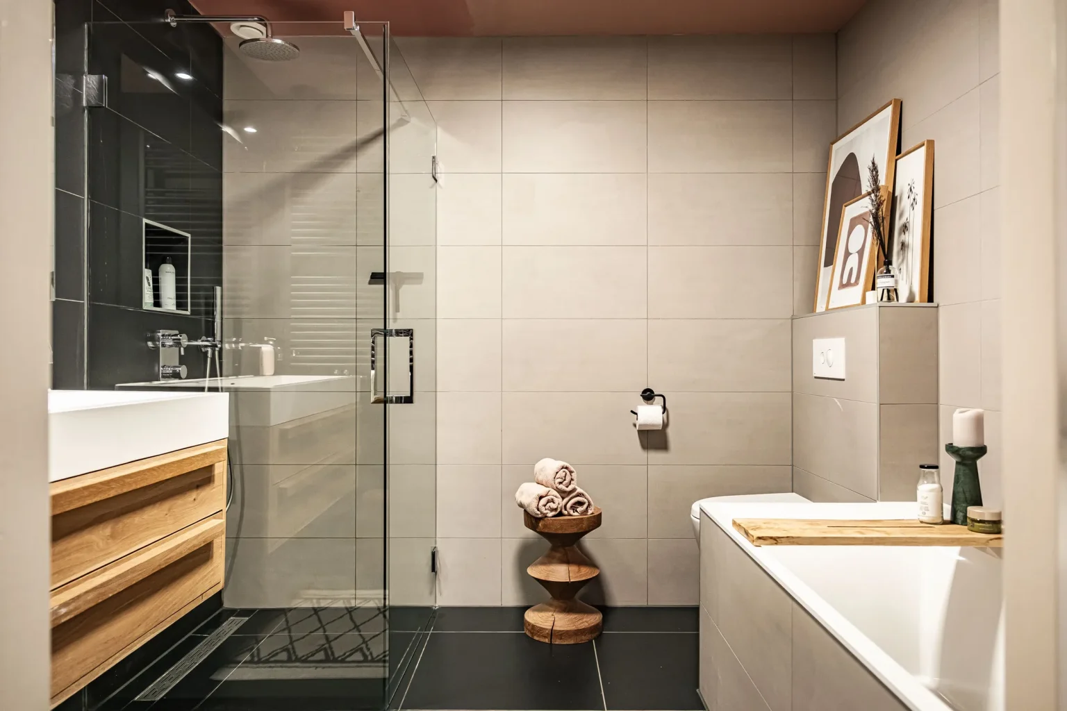 salle de bain moderne tons naturels salle de bain moderne tons naturels