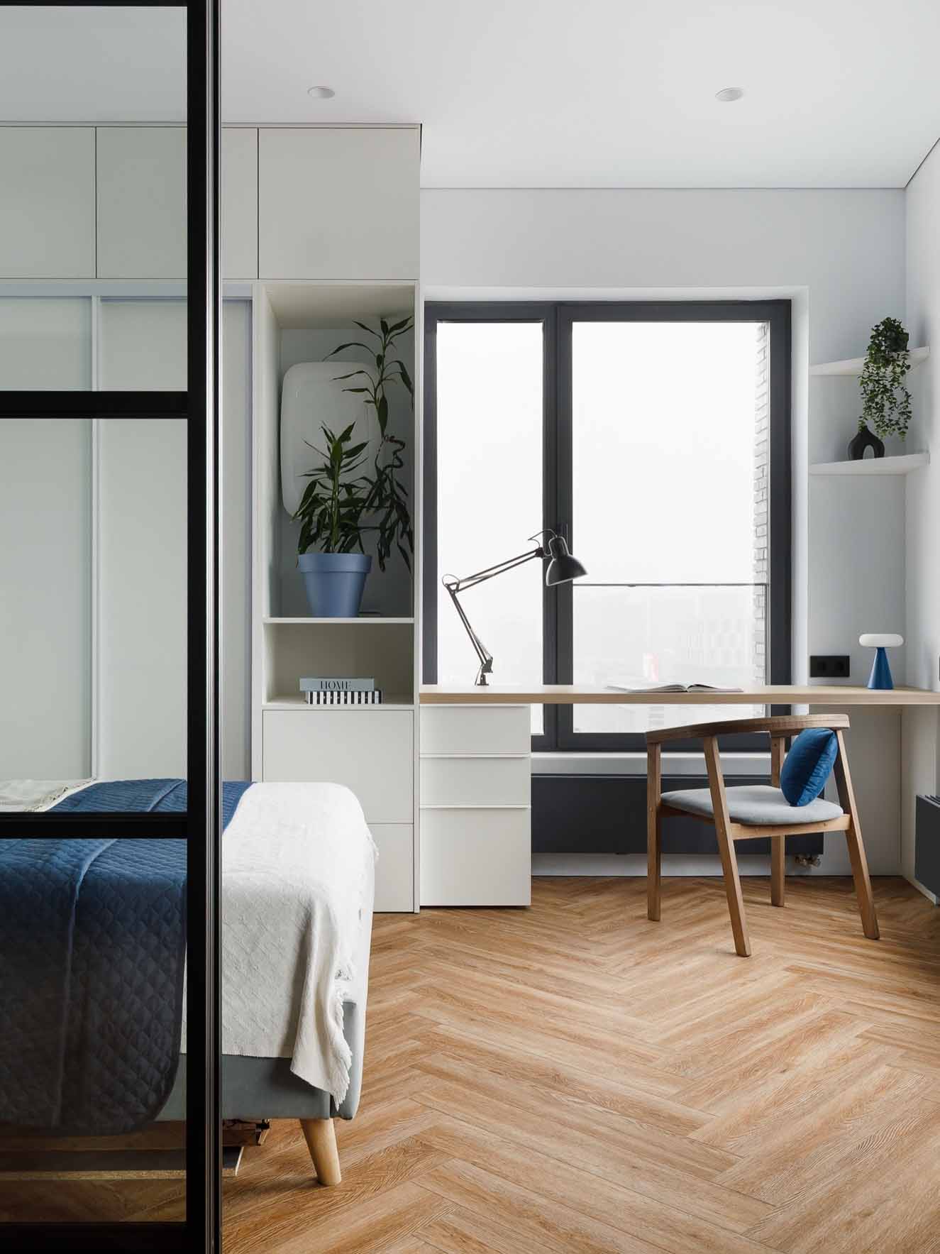 bureau et chambre moderne avec verrière studio 27m2 bureau et chambre moderne avec verrière studio 27m2
