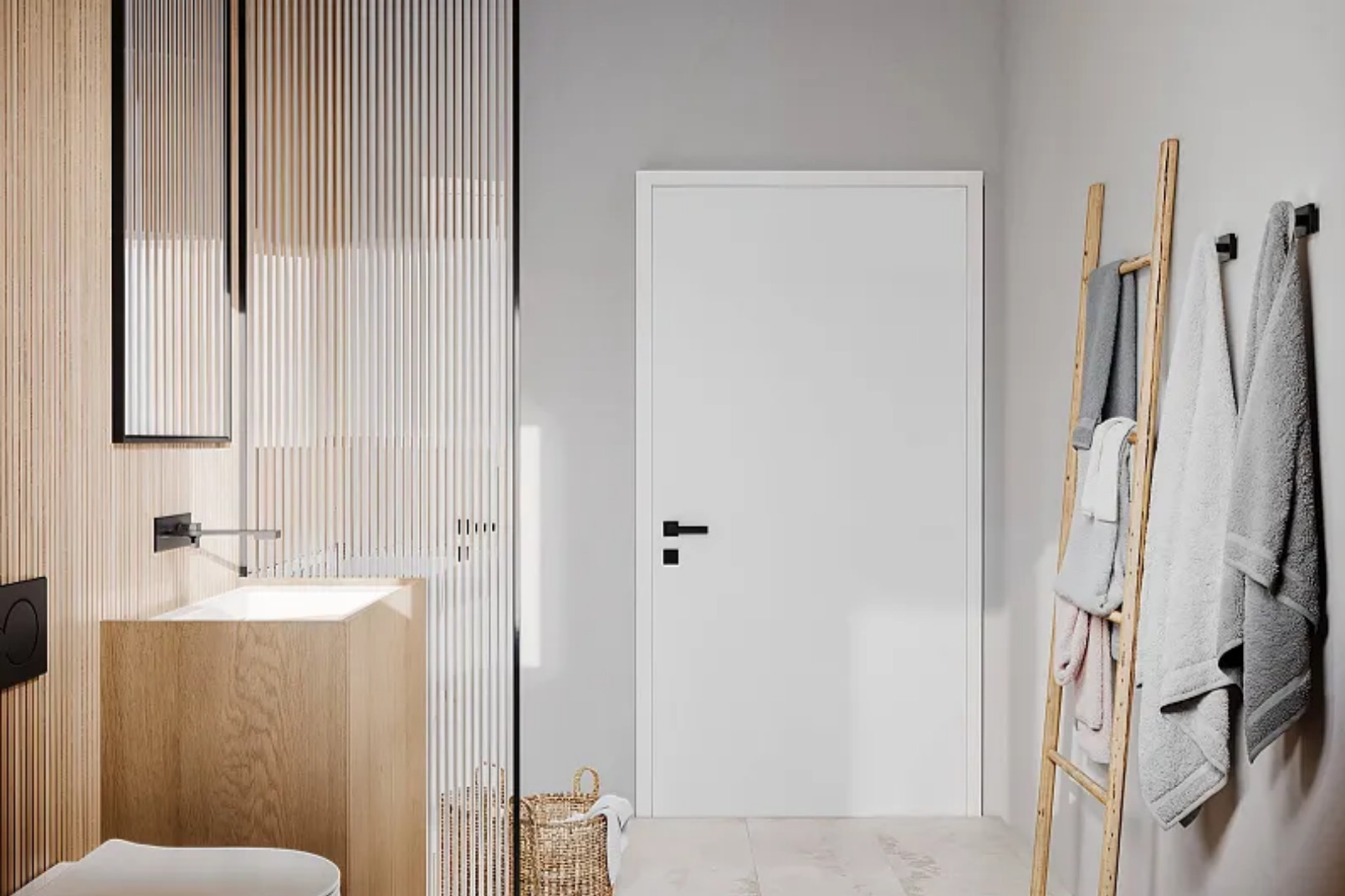salle de bain design décoration naturelle maison française en bois 113m2 CHALET PRO Modèle NYONS salle de bain design décoration naturelle maison française en bois 113m2 CHALET PRO Modèle NYONS