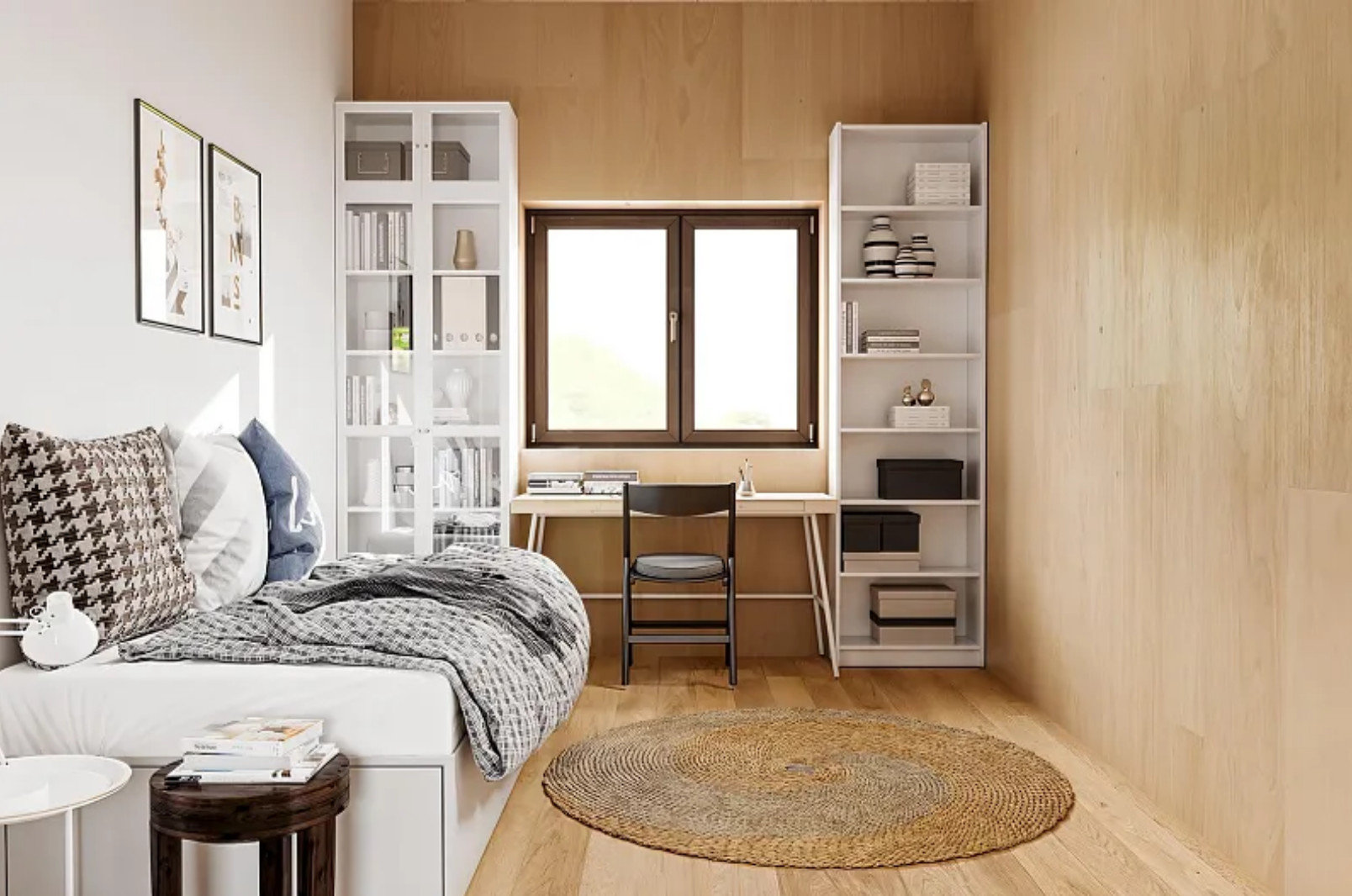 chambre enfant décoration naturelle maison française en bois 113m2 CHALET PRO Modèle NYONS chambre enfant décoration naturelle maison française en bois 113m2 CHALET PRO Modèle NYONS
