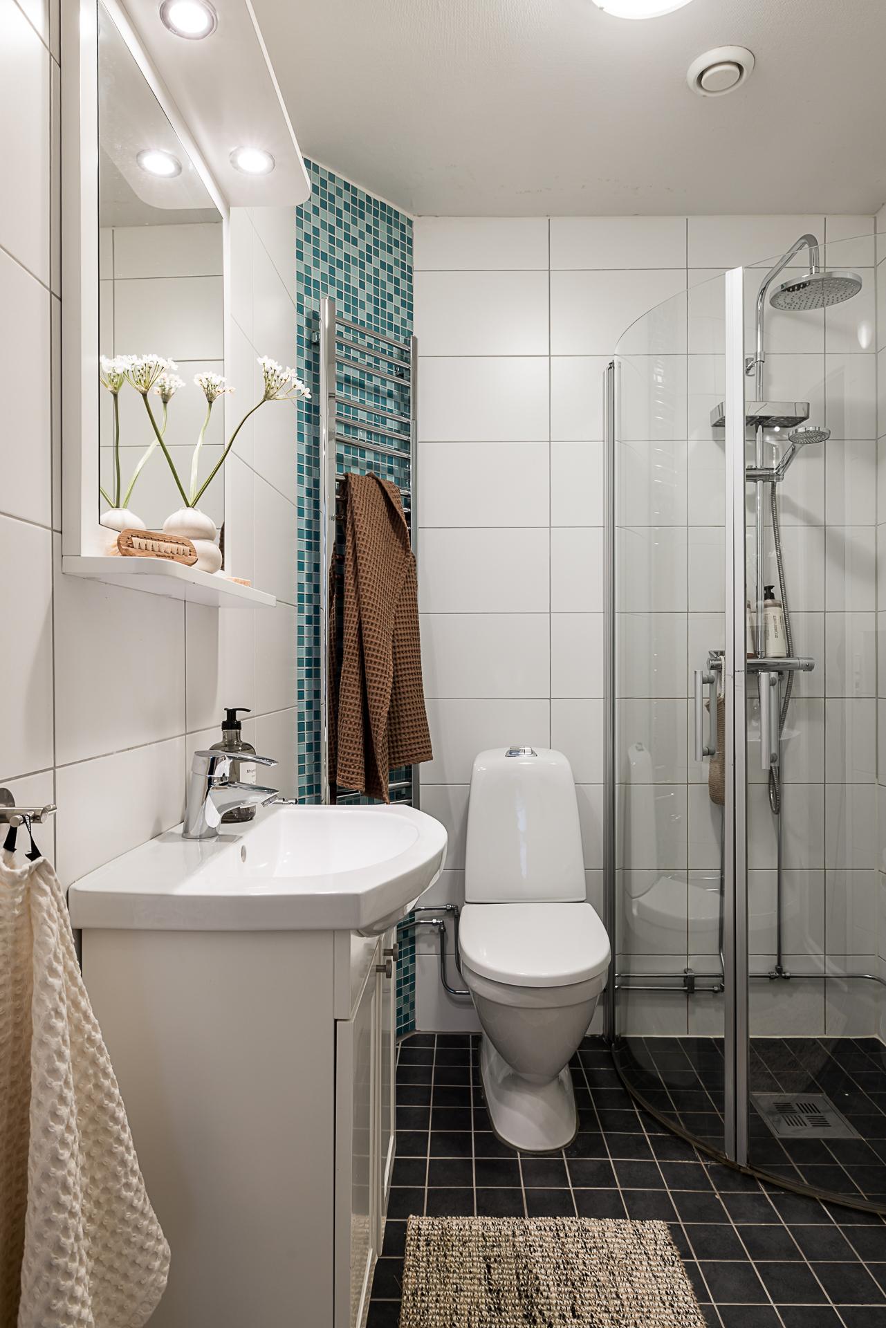 salle de bain avec douche