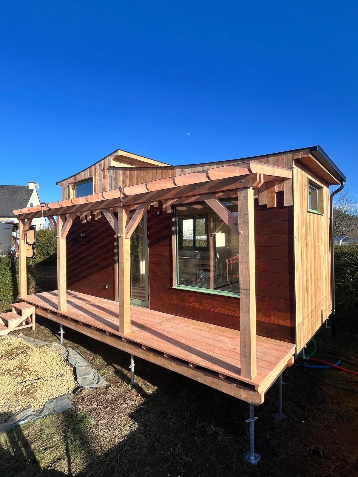tiny house française pour 4 avec mezzanine