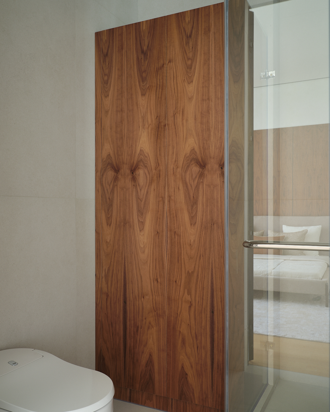 salle de bain design bois et gris pâle salle de bain design bois et gris pâle