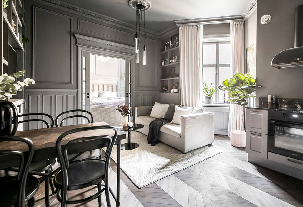 Un appartement de 39m2 optimisé avec style qui fait rêver