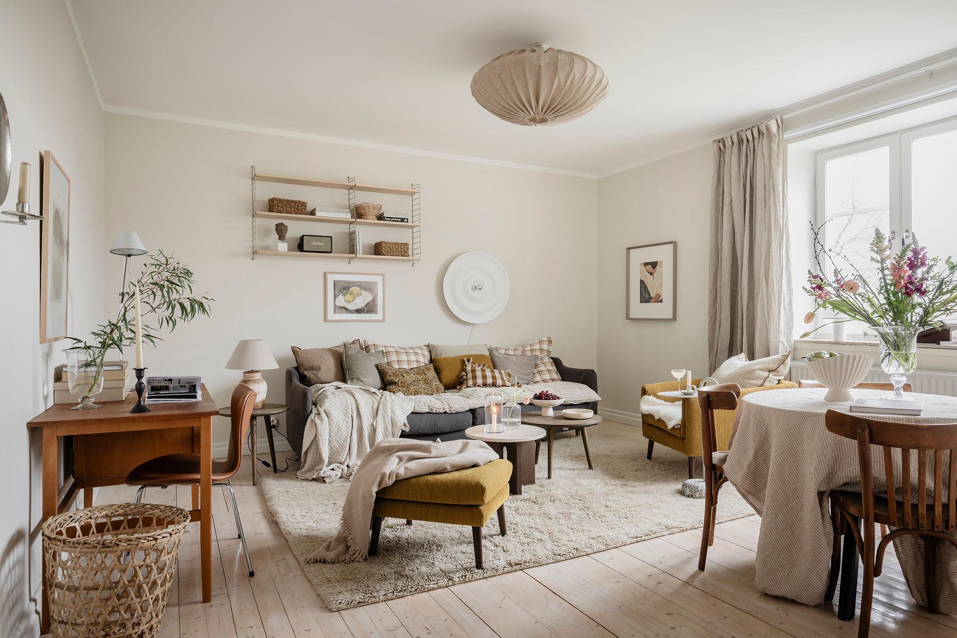 Un appartement ancien de 60m2 des années 1920 à la douce modernité