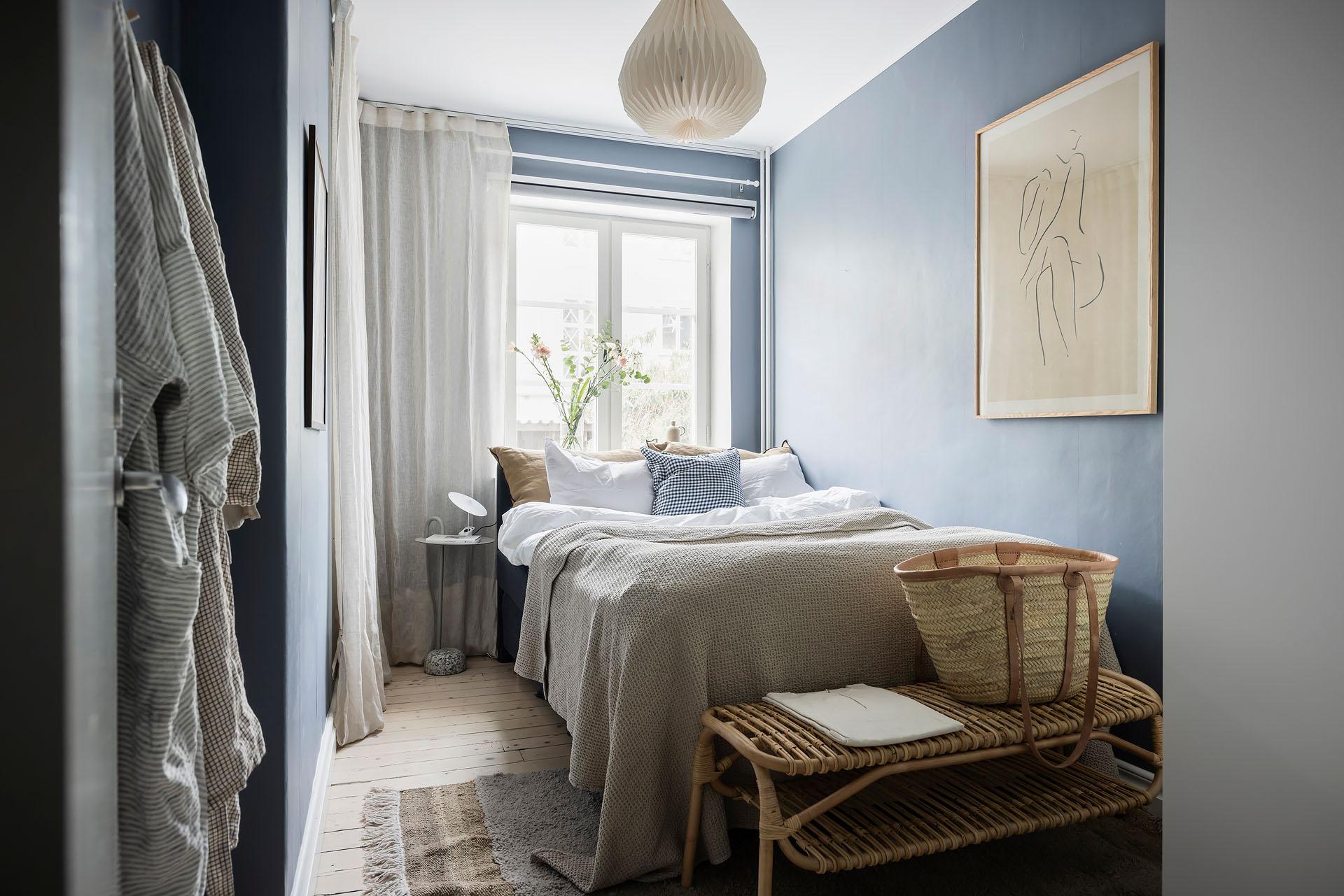 chambre bleue appartement ancien de 60m2 décoration scandinave chambre bleue appartement ancien de 60m2 décoration scandinave
