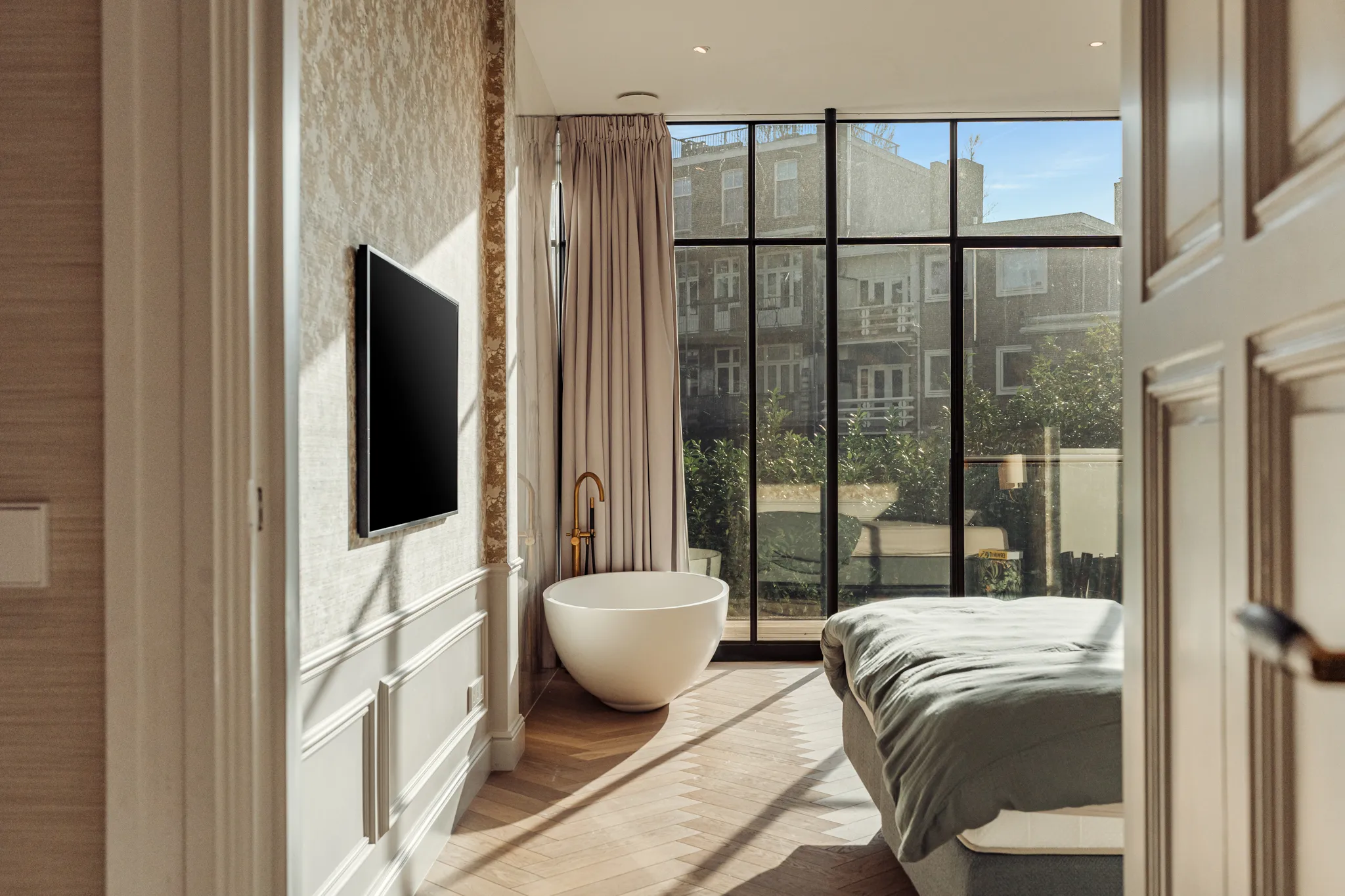 chambre avec fenêtre verrière décoration contemporaine chambre avec fenêtre verrière décoration contemporaine