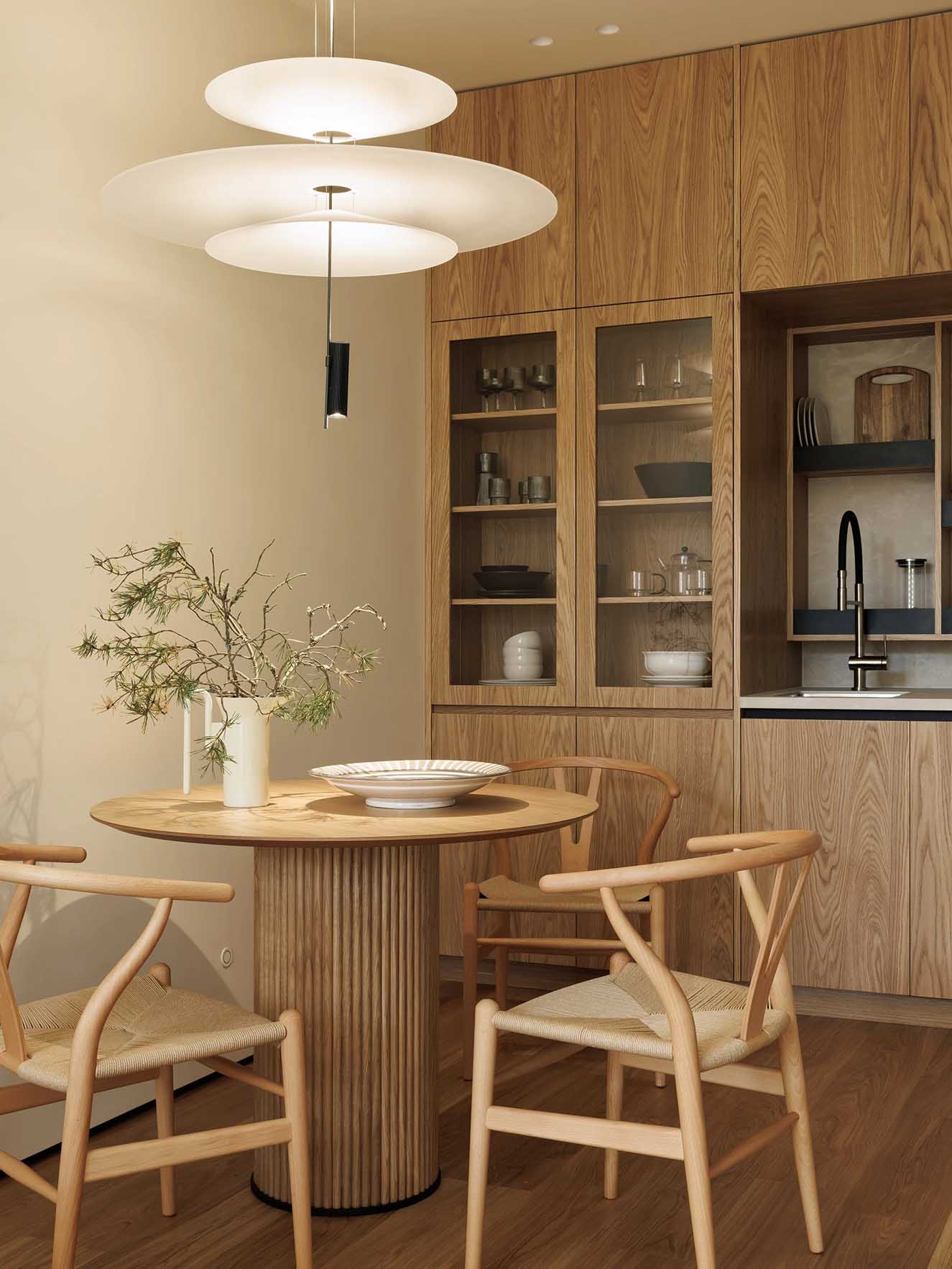 cuisine design bois et salle à manger appartement deux-pièces 52m2 sous les toits décoration contemporaine cuisine design bois et salle à manger appartement deux-pièces 52m2 sous les toits décoration contemporaine