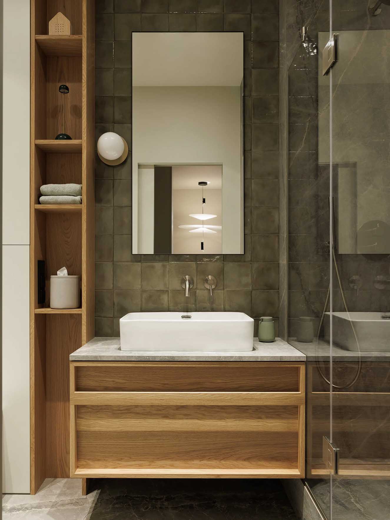 salle de bain moderne bois et grise salle de bain moderne bois et grise