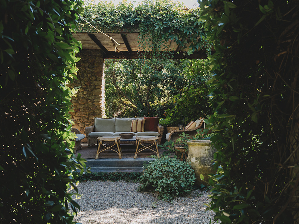 terrace with pergola house in Spain