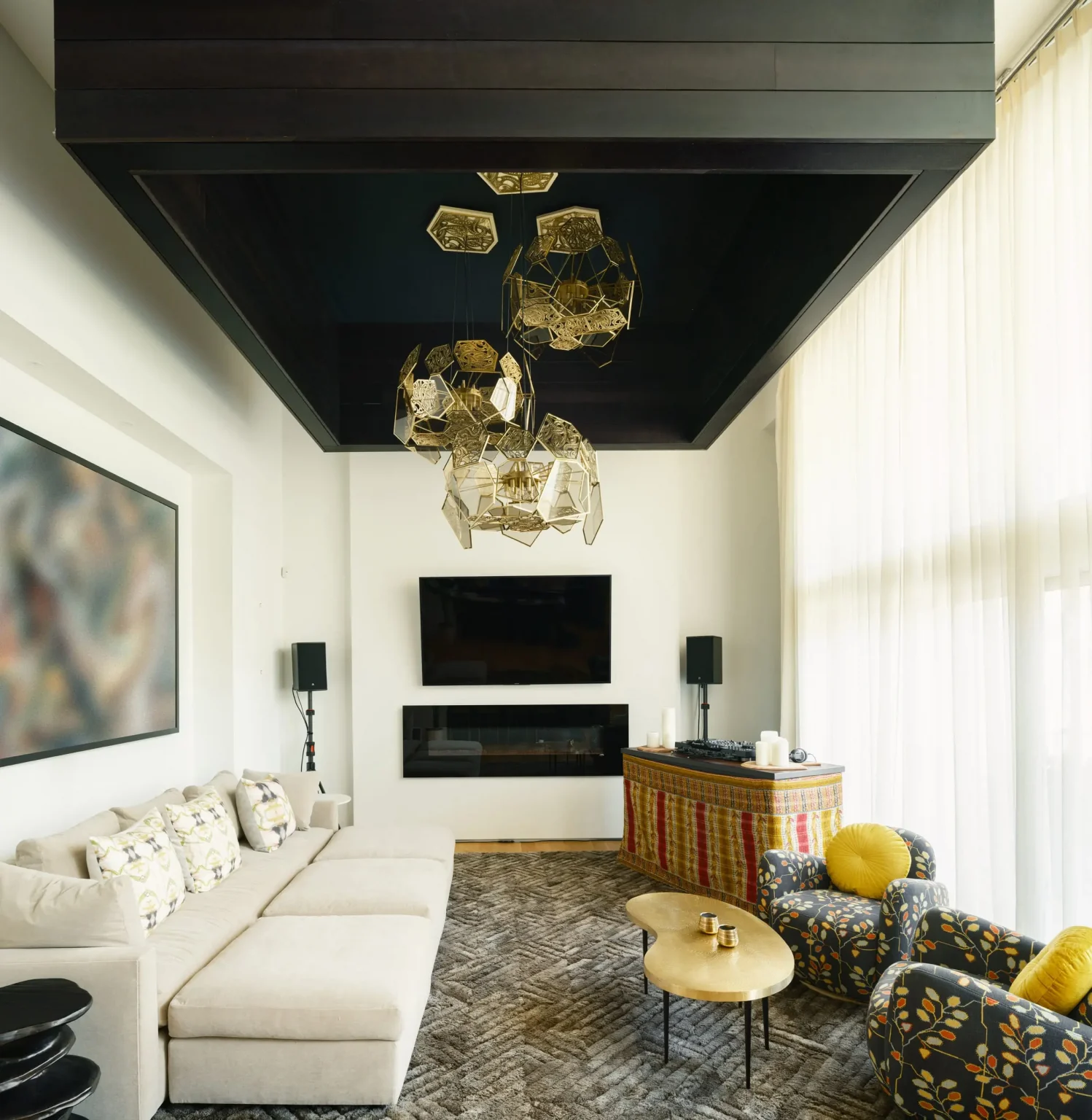 salon maison de ville décoration design