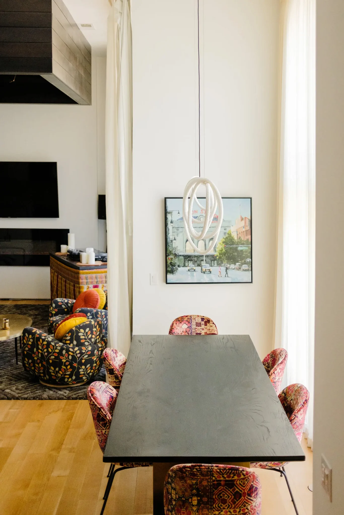 salle à manger maison de ville décoration design