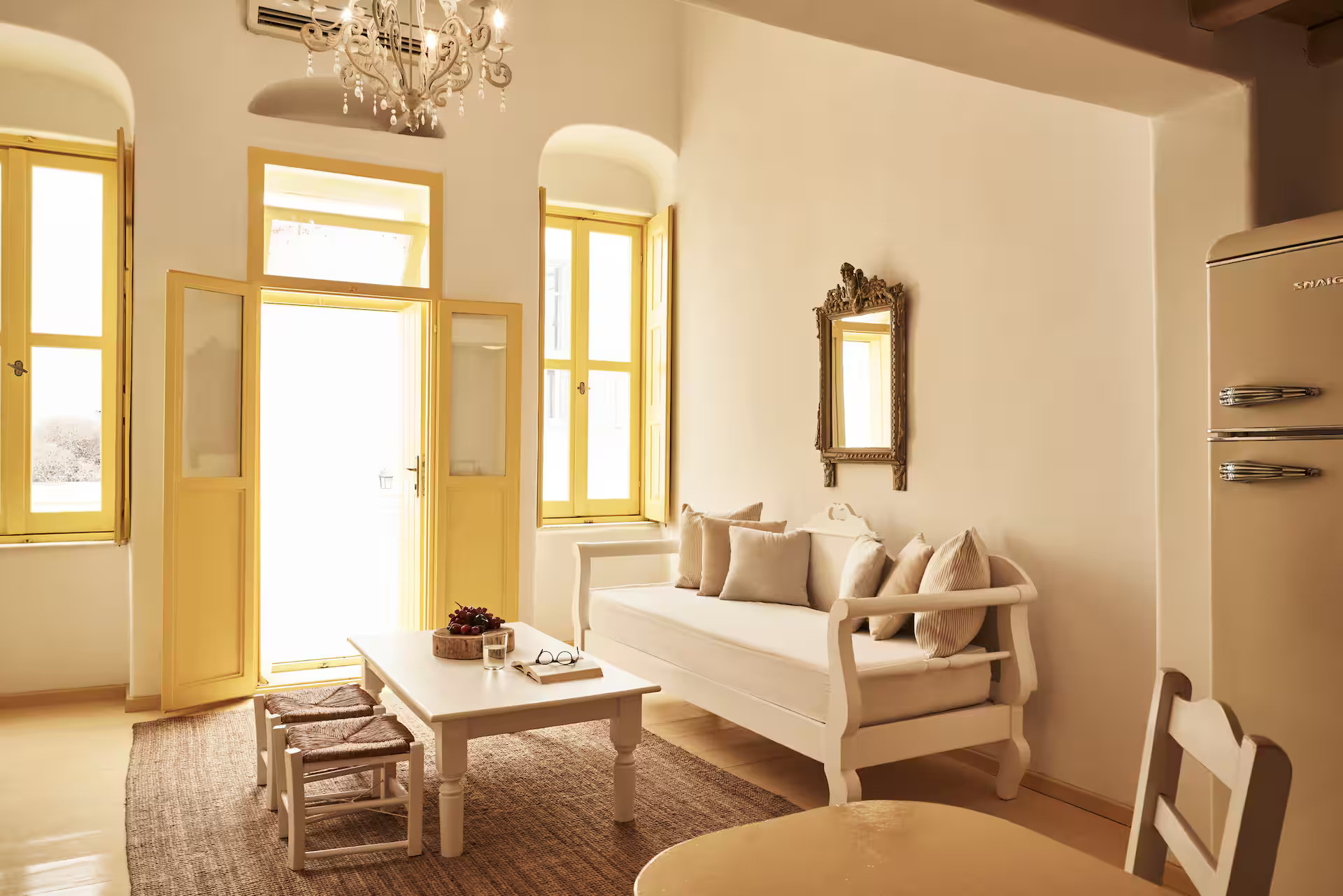 living room rustic decor townhouse Mykonos living room rustic decor townhouse Mykonos