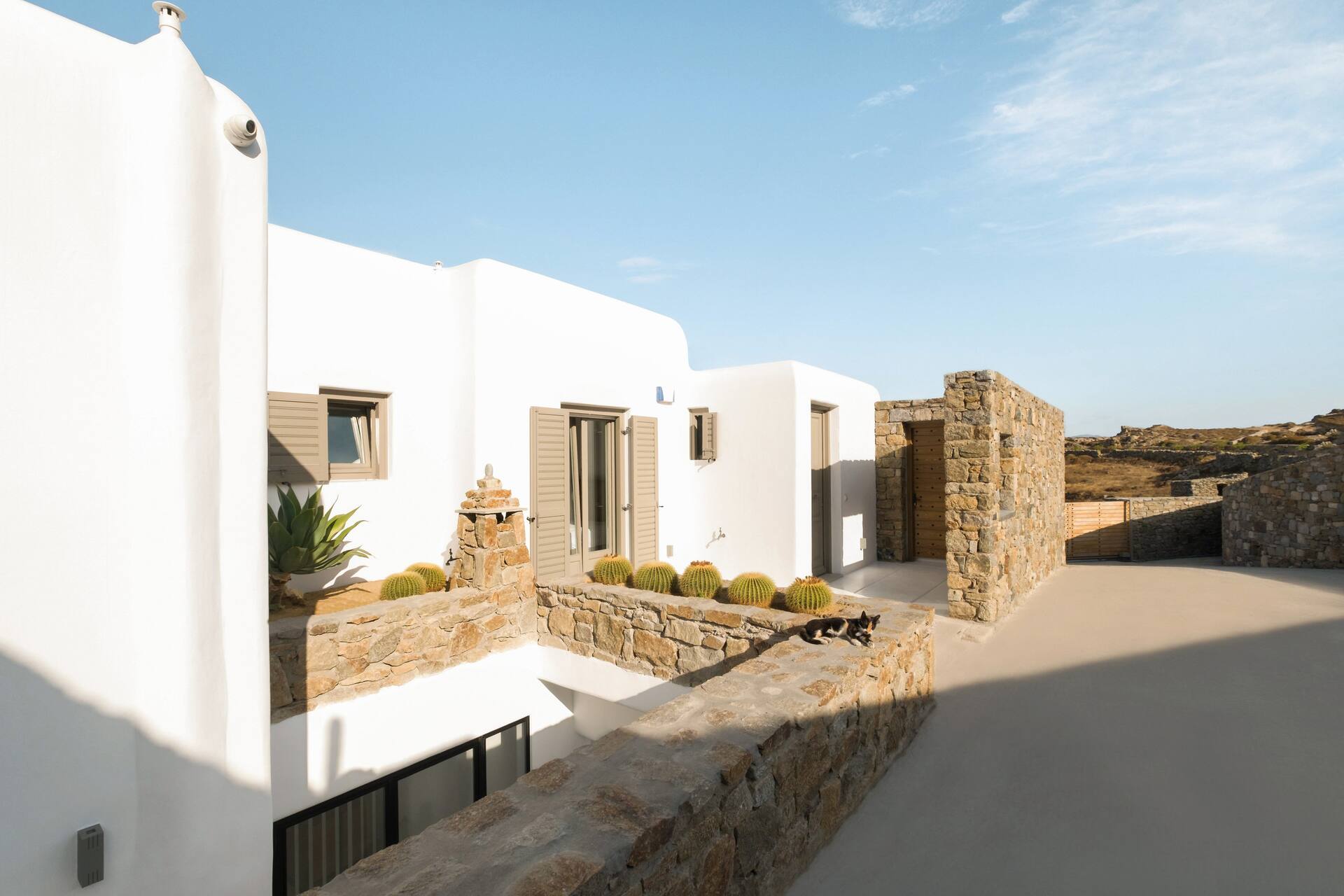 terrace Mykonos house with swimming pool contemporary decor terrace Mykonos house with swimming pool contemporary decor