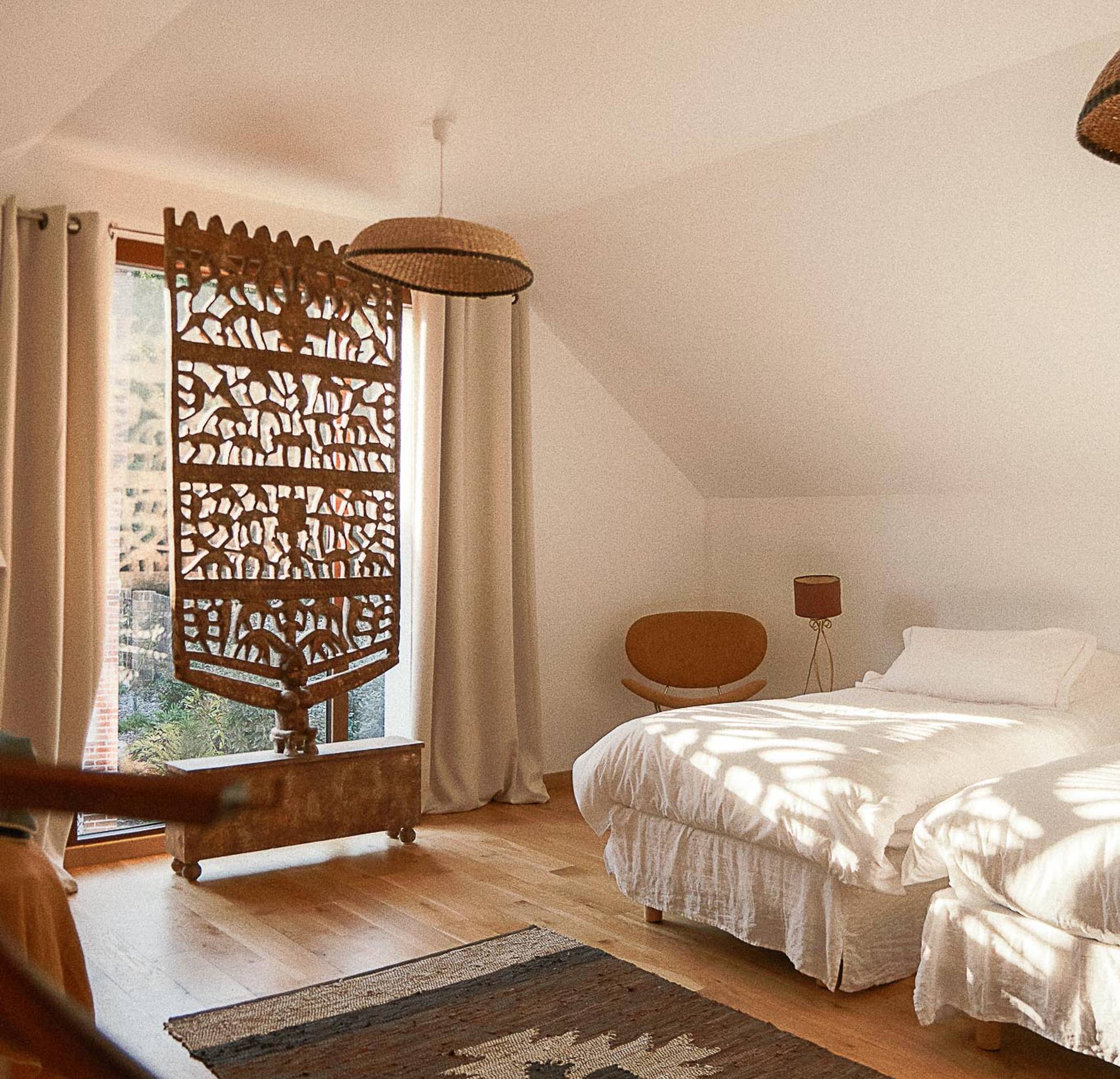 bedroom modern decor Hameau de Sol Sologne French countryside bedroom modern decor Hameau de Sol Sologne French countryside