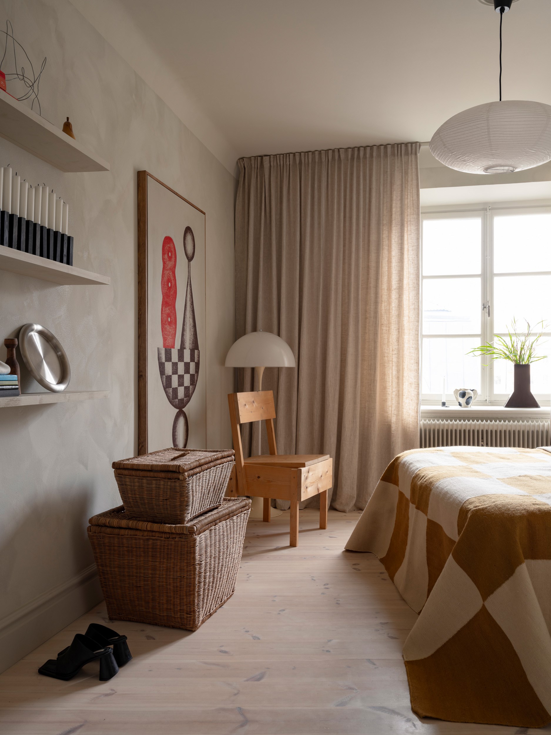chambre appartement deux-pièces de 46m2 décoration scandinave chambre appartement deux-pièces de 46m2 décoration scandinave