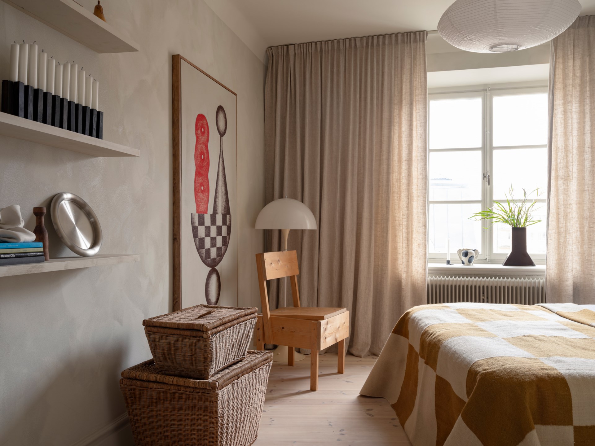 chambre appartement deux-pièces de 46m2 décoration scandinave chambre appartement deux-pièces de 46m2 décoration scandinave