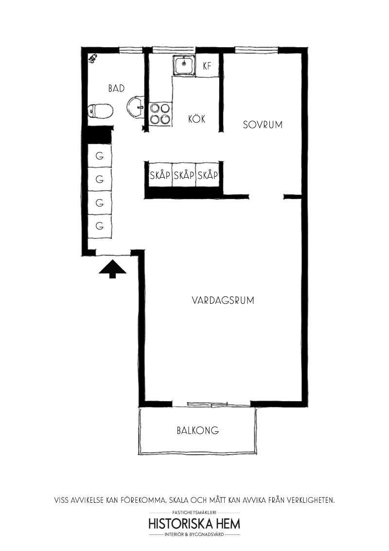 plan deux-pièces 39m2