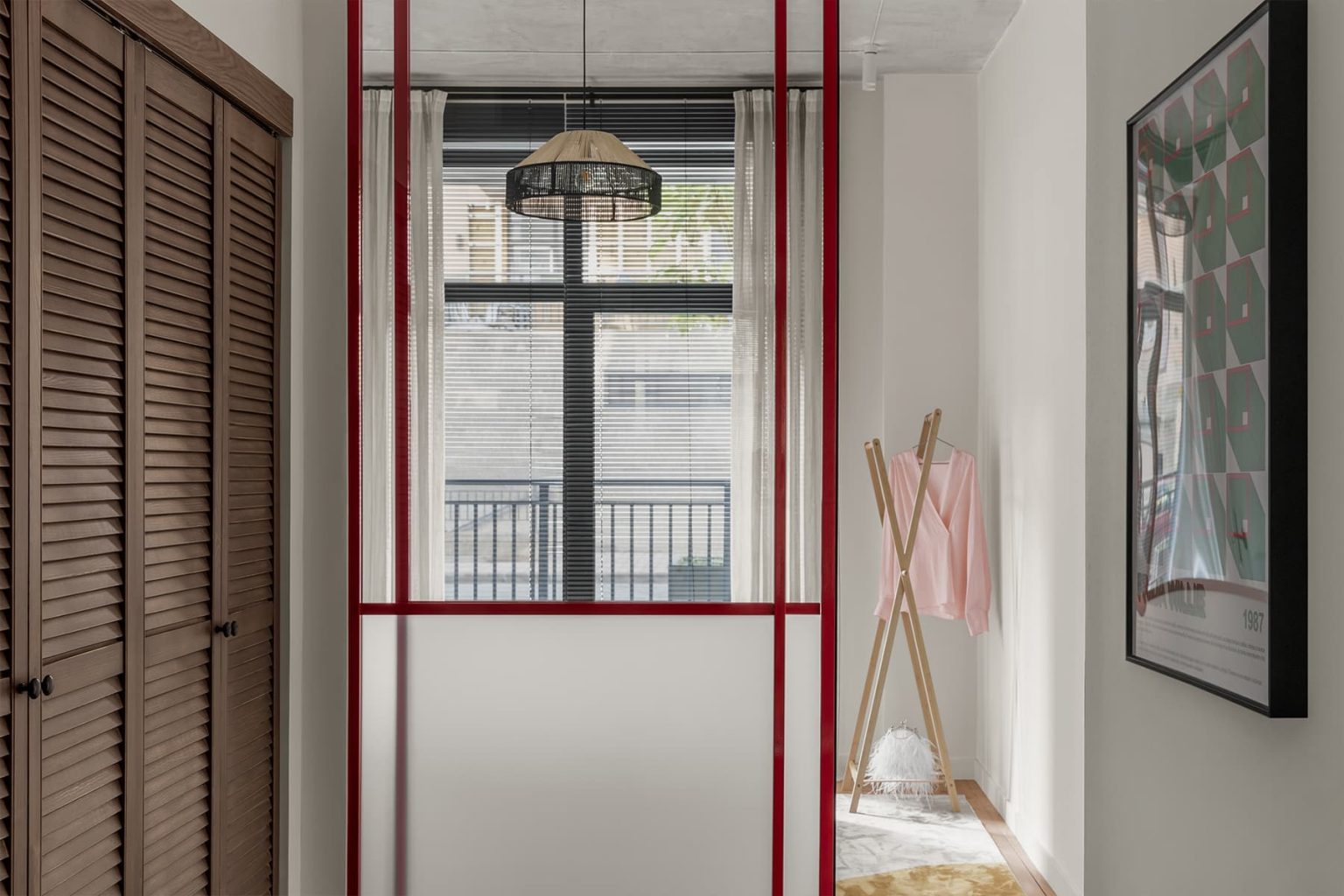 dressing deux-pièces 46m2 décoration contemporaine colorée