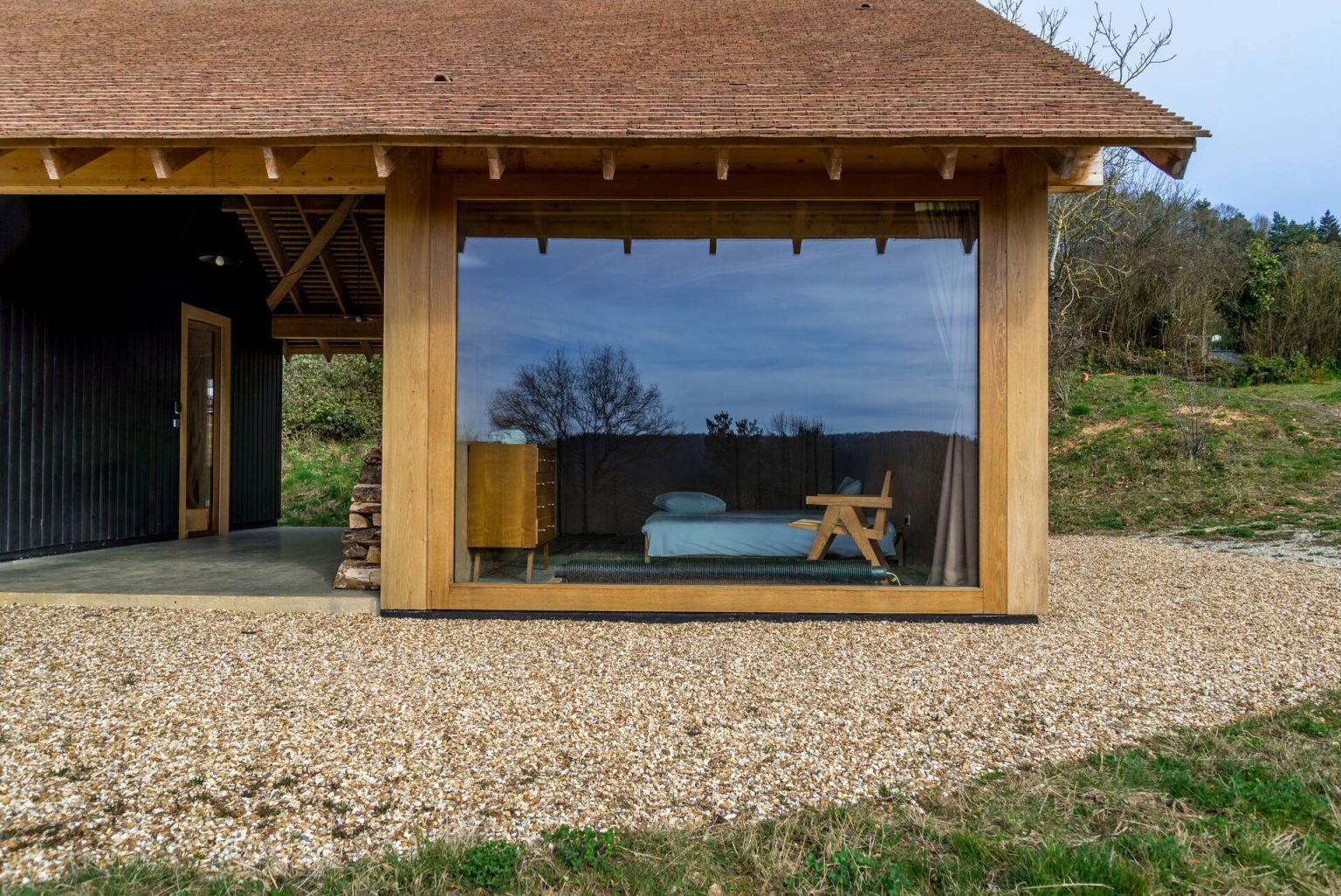 maison bois décoration contemporaine maison d'architecte éco responsable dans le Perche 