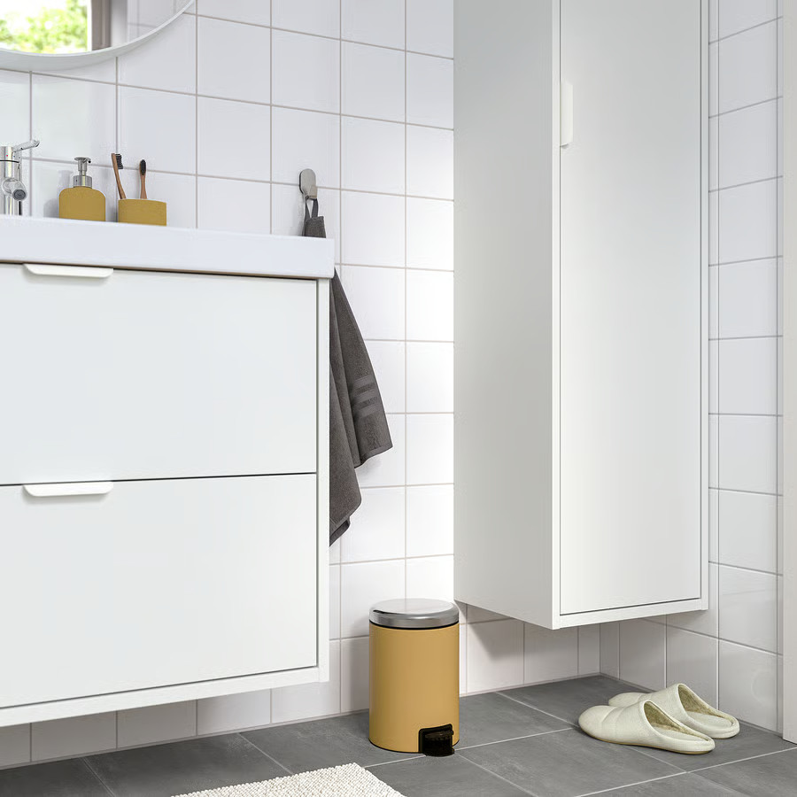 poubelle jaune moutarde salle de bain nouveautés IKEA printemps 2026