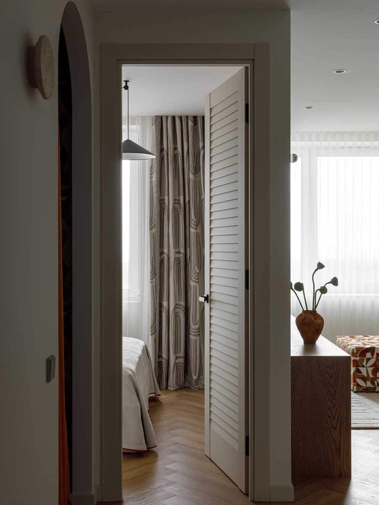 entrance contemporary decoration two-room apartment of 37m2