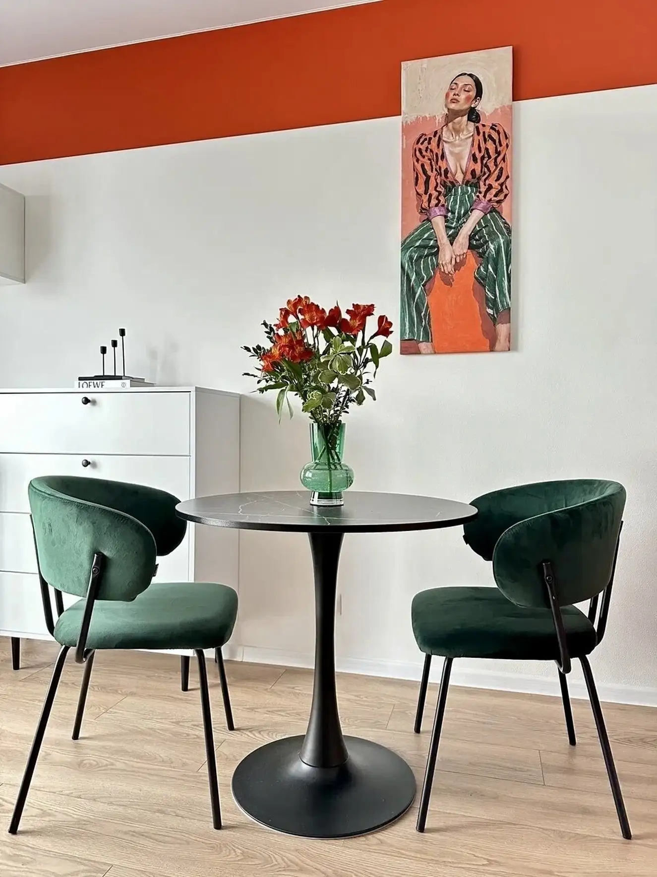 dining space 19m2 studio coloured decor